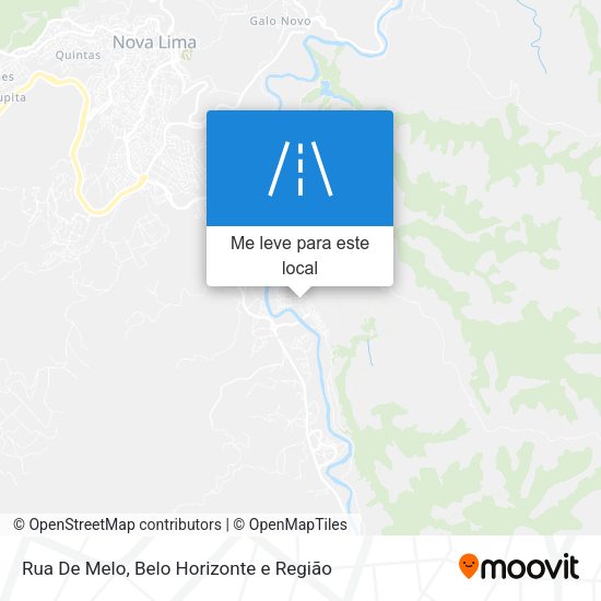 Rua De Melo mapa