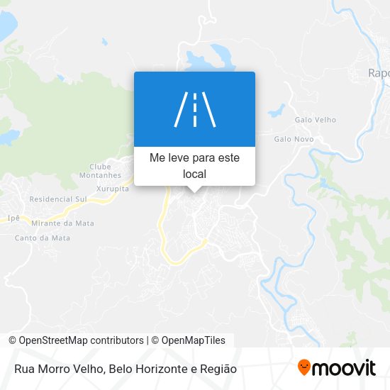 Rua Morro Velho mapa