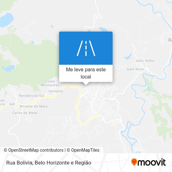 Rua Bolivia mapa
