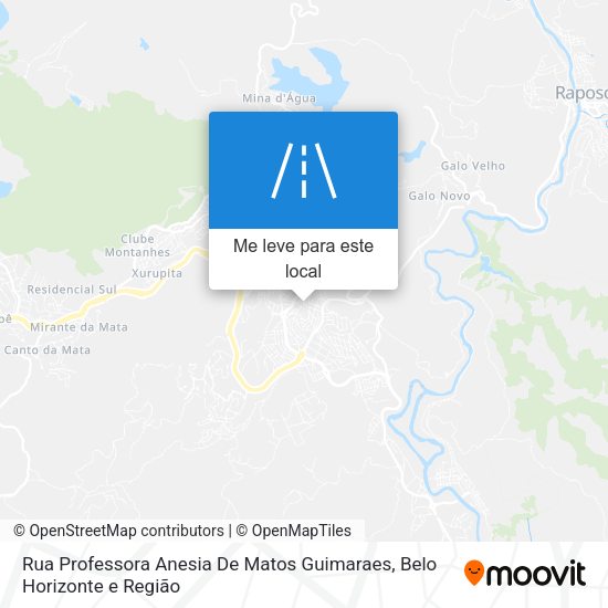 Rua Professora Anesia De Matos Guimaraes mapa