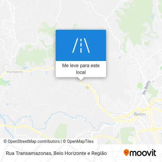Rua Transamazonas mapa