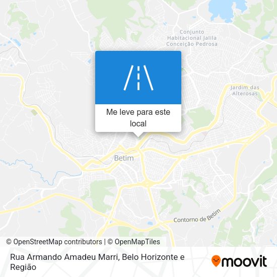 Rua Armando Amadeu Marri mapa
