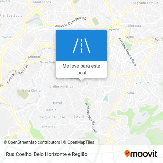 Rua Coelho mapa