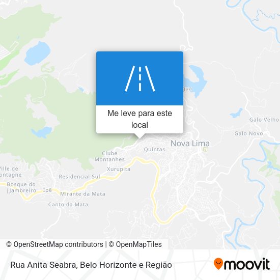 Rua Anita Seabra mapa
