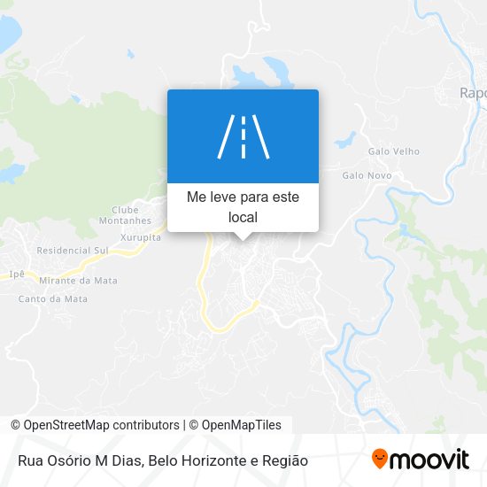 Rua Osório M Dias mapa