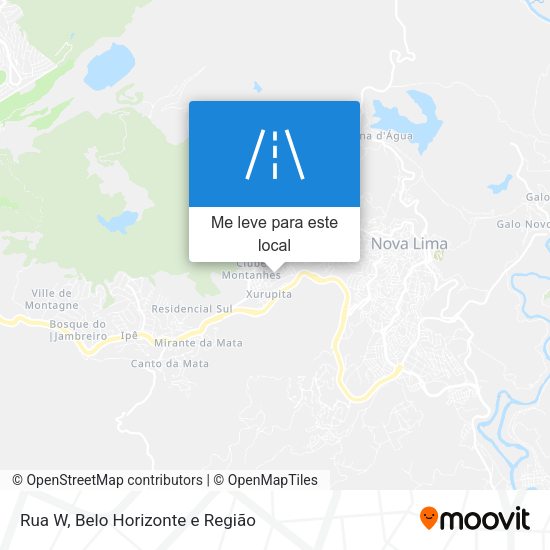 Rua W mapa