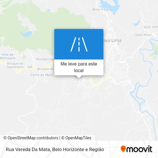 Rua Vereda Da Mata mapa