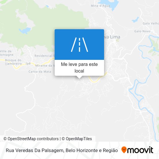 Rua Veredas Da Palsagem mapa