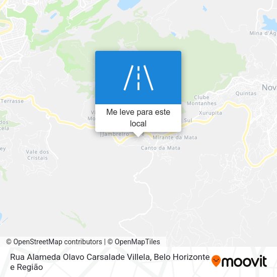 Rua Alameda Olavo Carsalade Villela mapa
