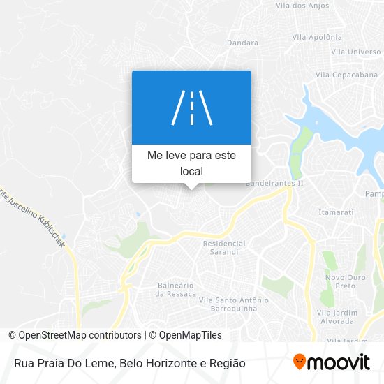 Rua Praia Do Leme mapa