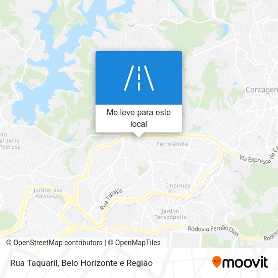 Rua Taquaril mapa