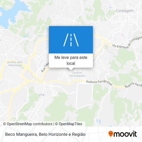 Beco Mangueira mapa