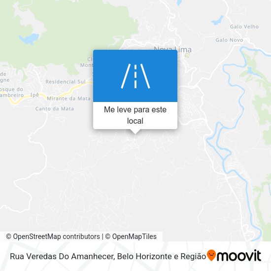 Rua Veredas Do Amanhecer mapa