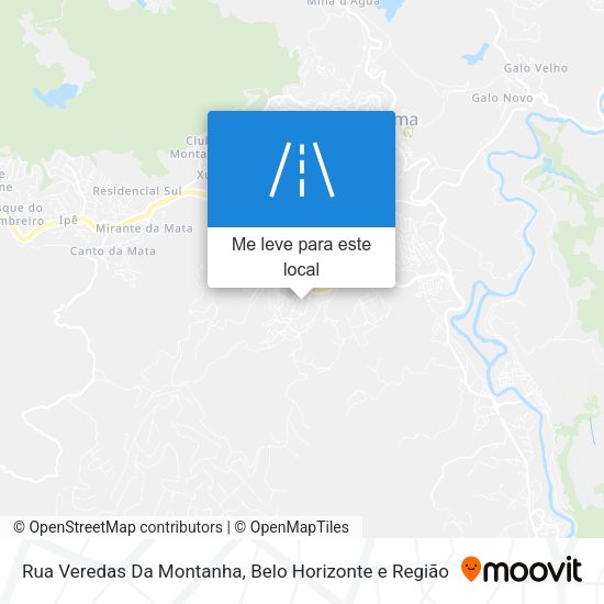 Rua Veredas Da Montanha mapa