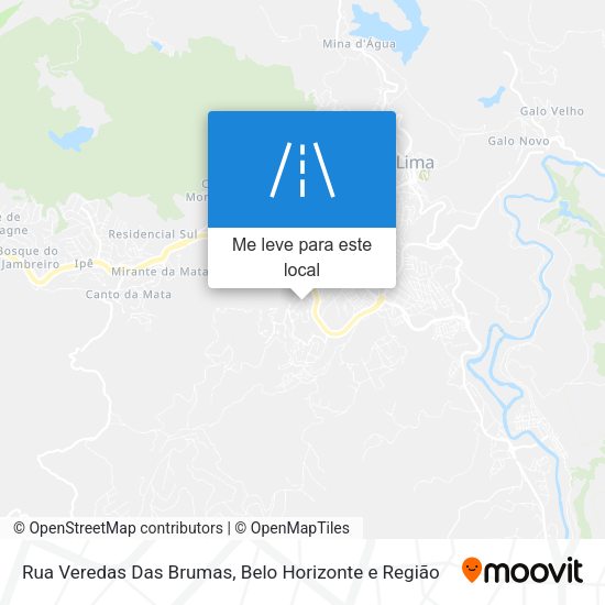 Rua Veredas Das Brumas mapa