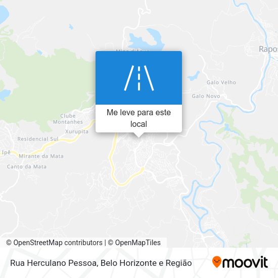 Rua Herculano Pessoa mapa