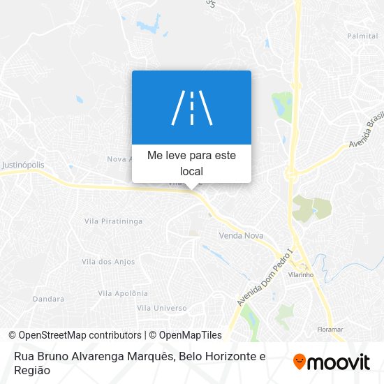 Rua Bruno Alvarenga Marquês mapa