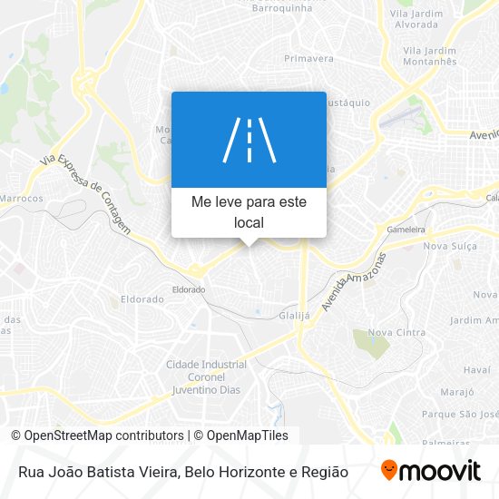 Rua João Batista Vieira mapa