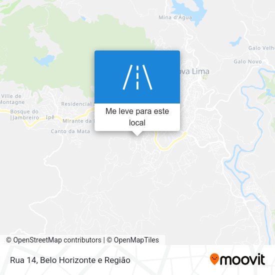 Rua 14 mapa