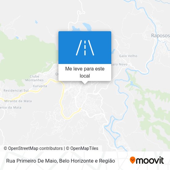 Rua Primeiro De Maio mapa
