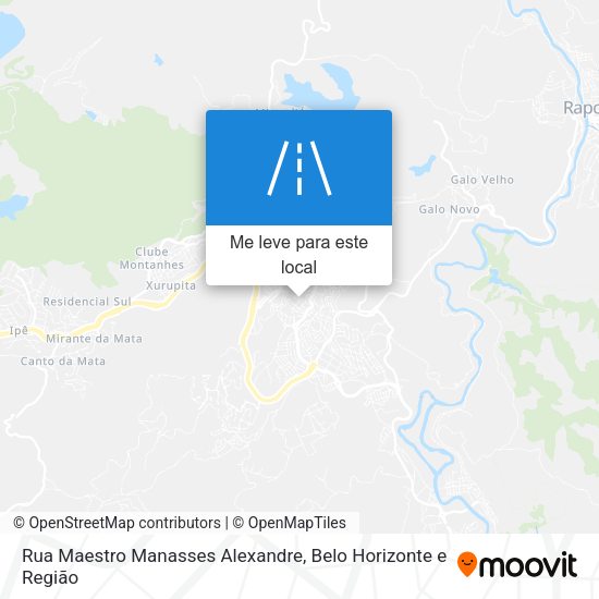 Rua Maestro Manasses Alexandre mapa