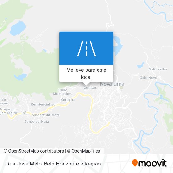 Rua Jose Melo mapa
