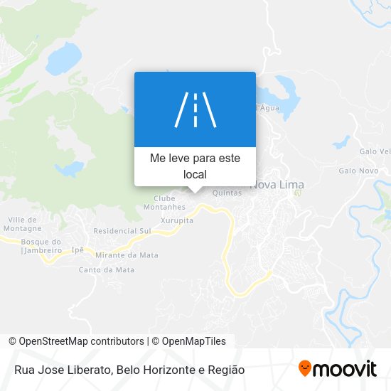 Rua Jose Liberato mapa
