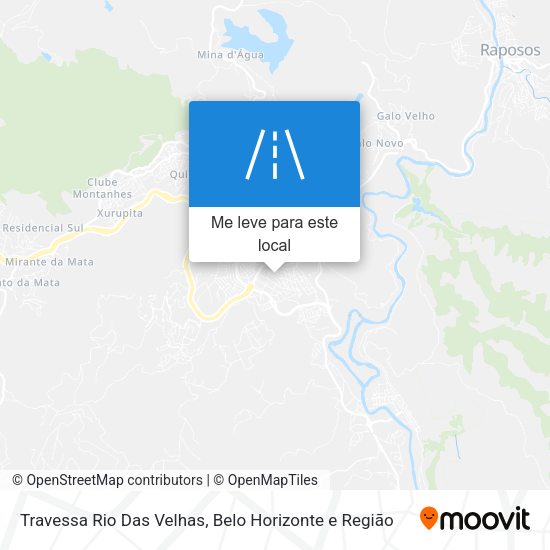 Travessa Rio Das Velhas mapa