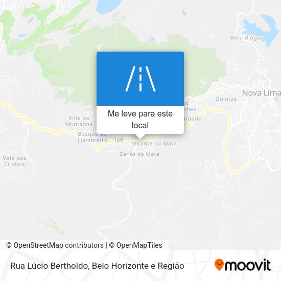 Rua Lúcio Bertholdo mapa