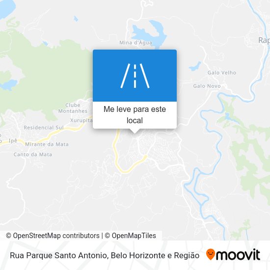 Rua Parque Santo Antonio mapa