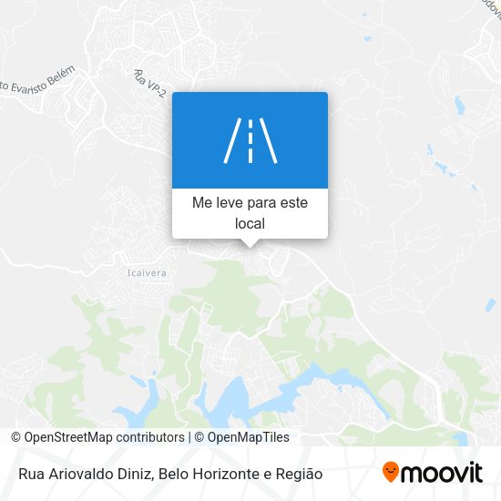 Rua Ariovaldo Diniz mapa