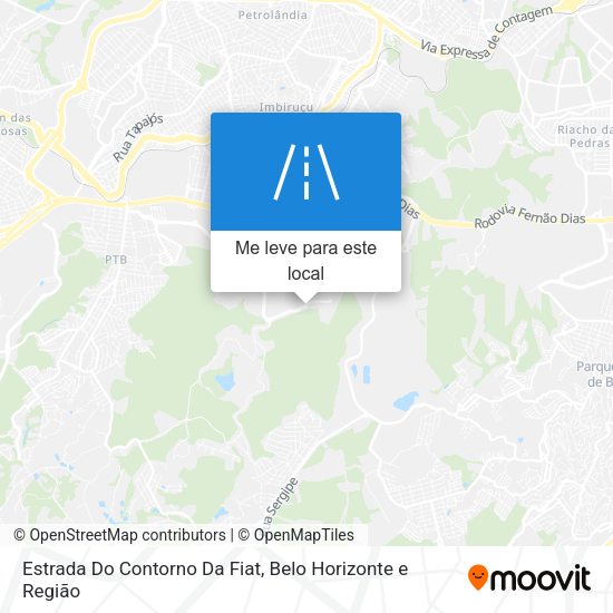Estrada Do Contorno Da Fiat mapa