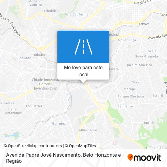 Avenida Padre José Nascimento mapa