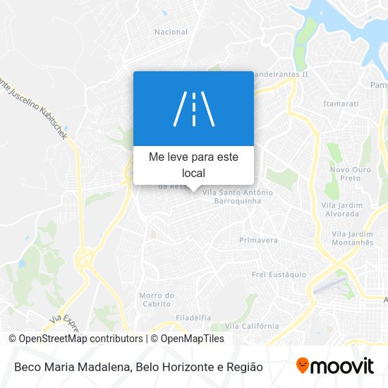 Beco Maria Madalena mapa