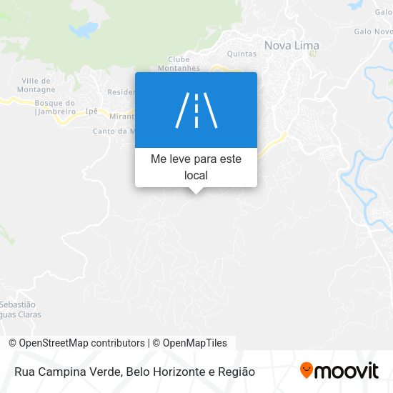 Rua Campina Verde mapa