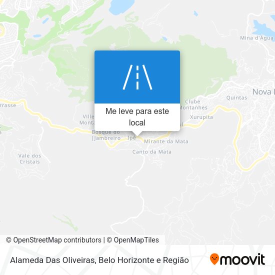 Alameda Das Oliveiras mapa