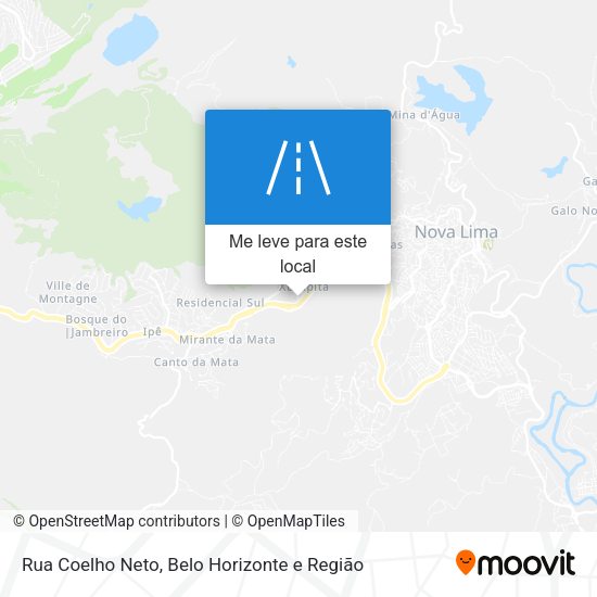 Rua Coelho Neto mapa