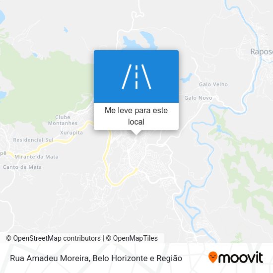 Rua Amadeu Moreira mapa