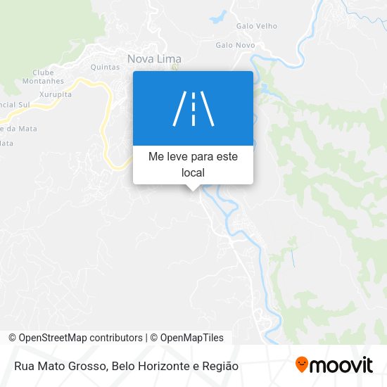 Rua Mato Grosso mapa
