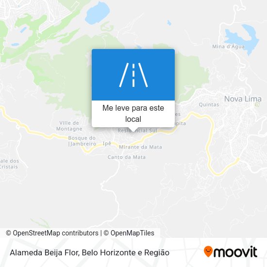 Alameda Beija Flor mapa