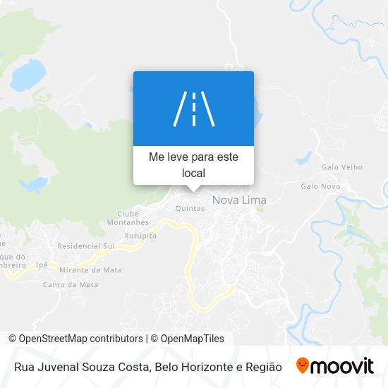 Rua Juvenal Souza Costa mapa