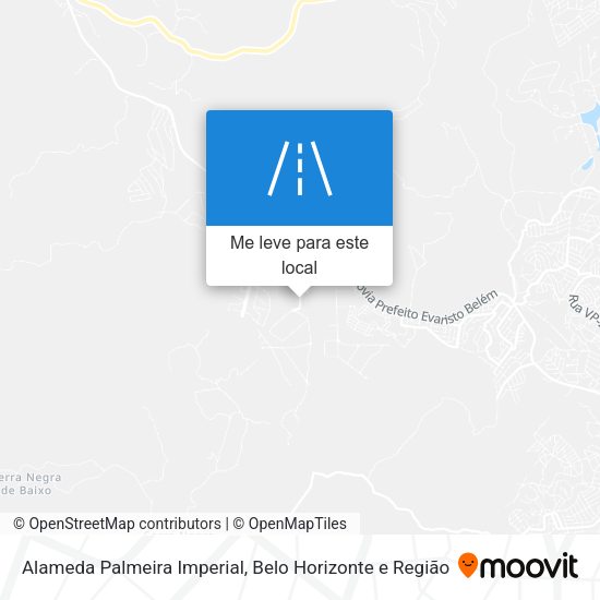 Alameda Palmeira Imperial mapa