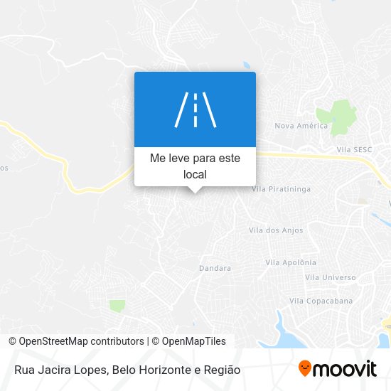 Rua Jacira Lopes mapa