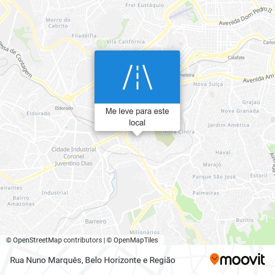 Rua Nuno Marquês mapa