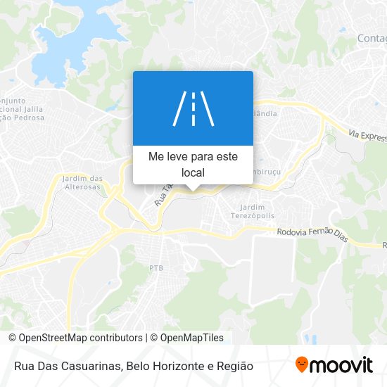 Rua Das Casuarinas mapa