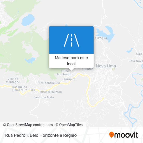 Rua Pedro I mapa