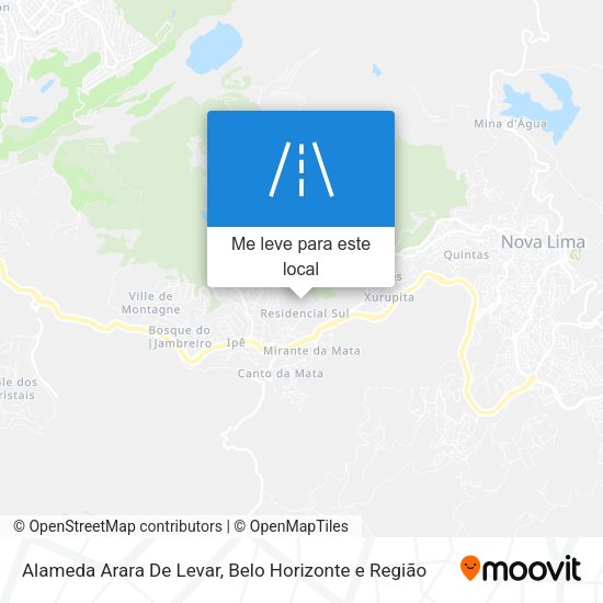 Alameda Arara De Levar mapa