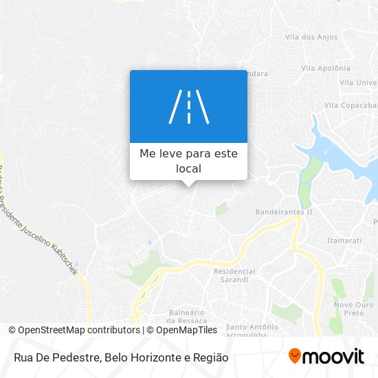 Rua De Pedestre mapa