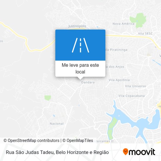 Rua Sâo Judas Tadeu mapa