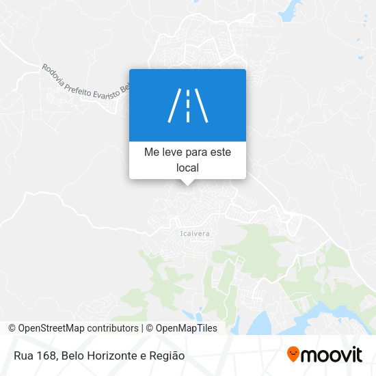 Rua 168 mapa